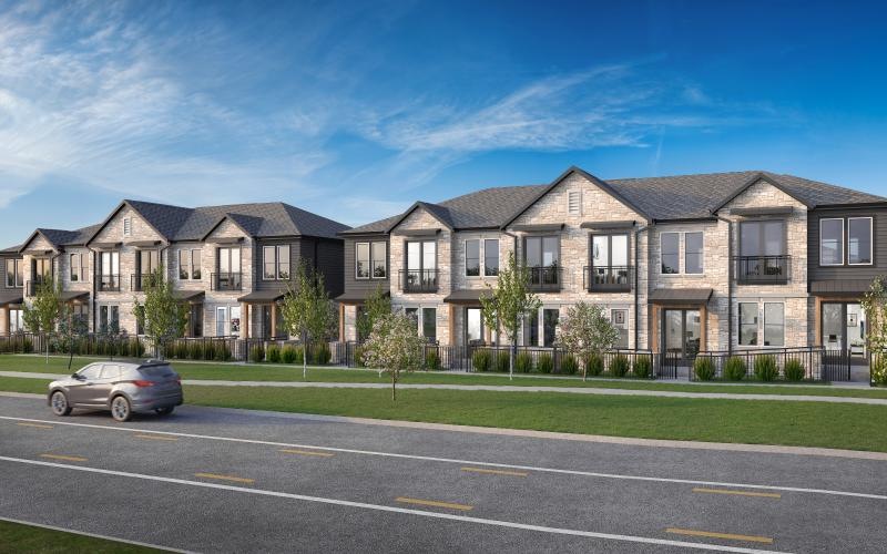 a large building with a parking lot